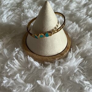 & Other Stories Gold Bracelet with Blue Accents